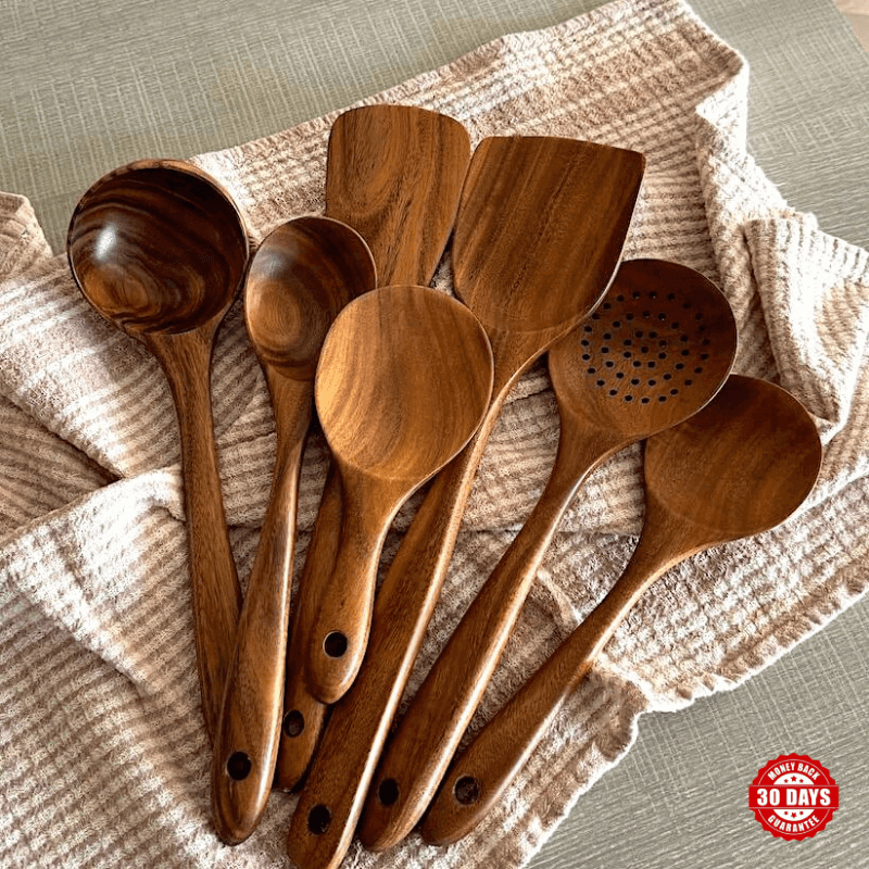 Woodastic™ Teak Wood Utensil Set