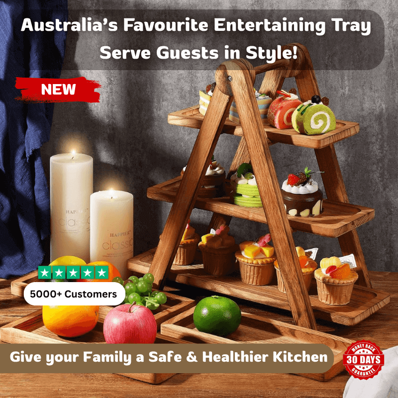 Woodastic™ 3 Layer Tray