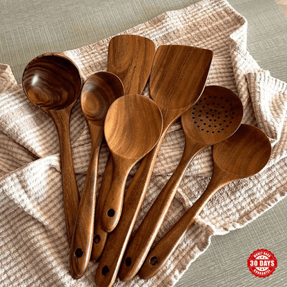 Woodastic™ Teak Wood Utensil Set