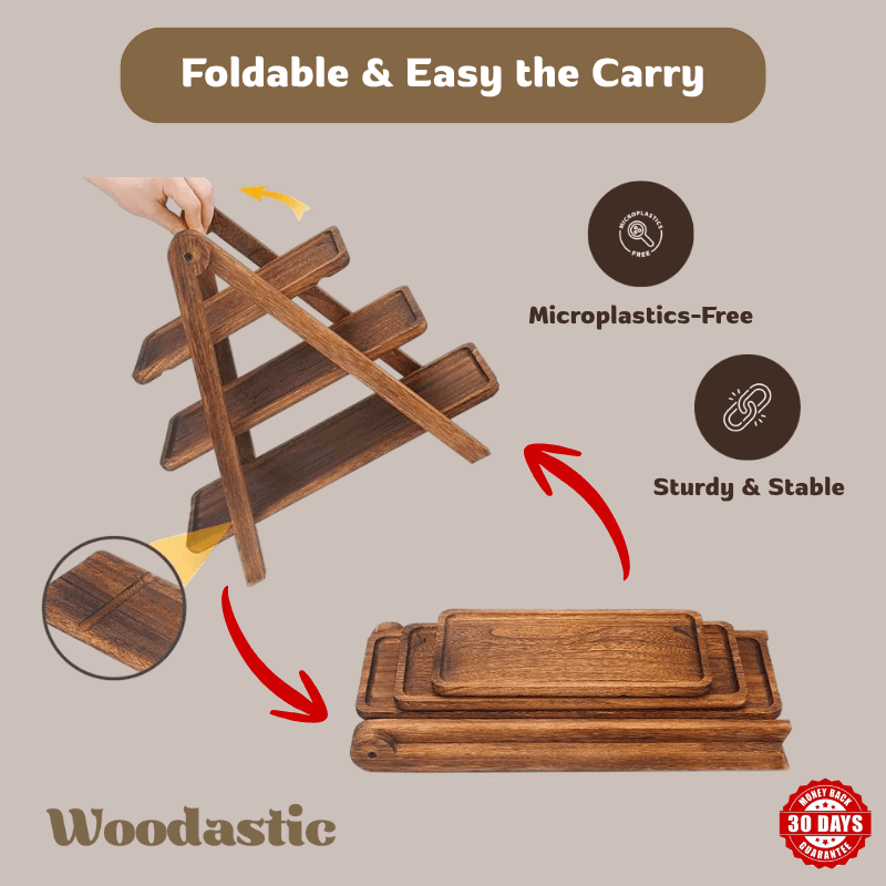 Woodastic™ 3 Layer Tray
