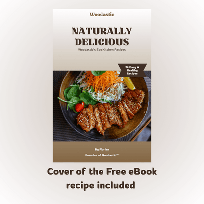 Woodastic™ 7Pcs Teak Wooden Utensil Set Woodastic, cover of ebook recipe.