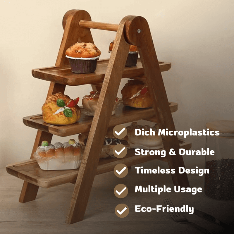 Woodastic™ 3 Layer Tray