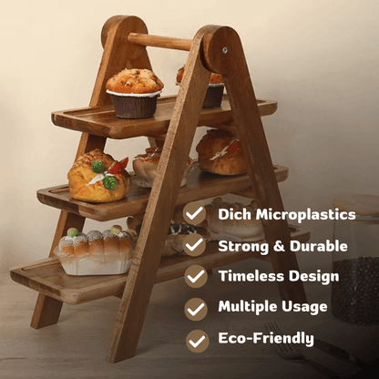 Woodastic™ 3 Layer Tray